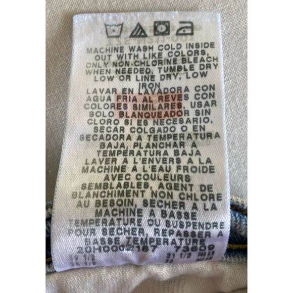 Wrangler Relaxed Bootcut Men's 34x30 Mid Rise Blue Jean whiskered - Picture 12 of 13